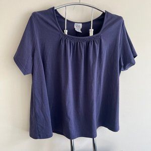 Women's Plus Size Purple Short Sleeve Tee - Plus Size 5x